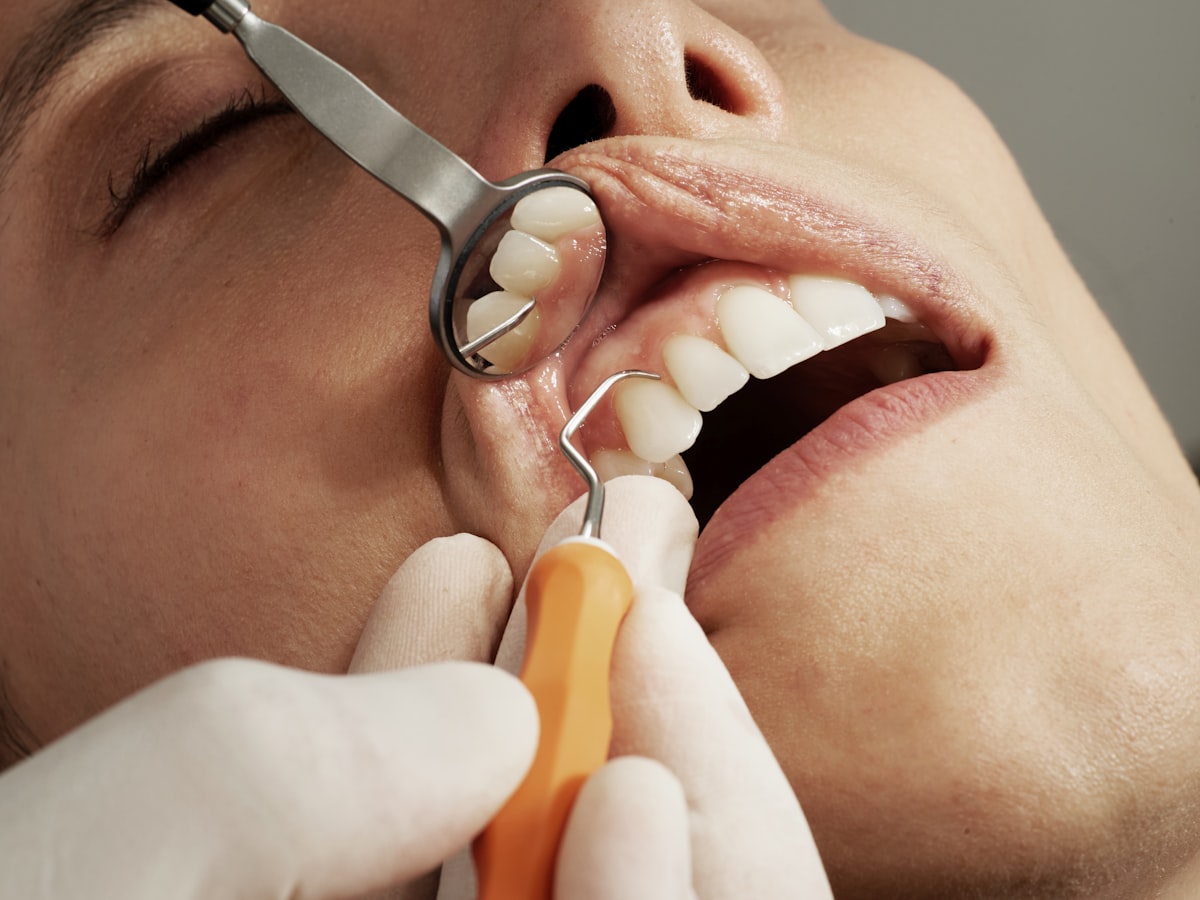 Bright cosmetic dental suite detail